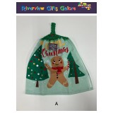 Crochet Top Hand Towel / Tea Towel -  Merry Christmas